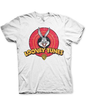 Looney Tunes Logo Big Tall T-Shirt - Weiß