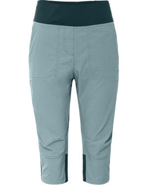 Bergson Outdoorhose PUSULA COMFORT Capri 3/4 Wanderhose - Blau