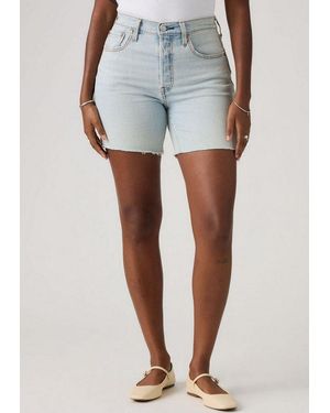 Levi's Shorts 501 Mid Thigh Short Im Five-Pocket Style - Grau