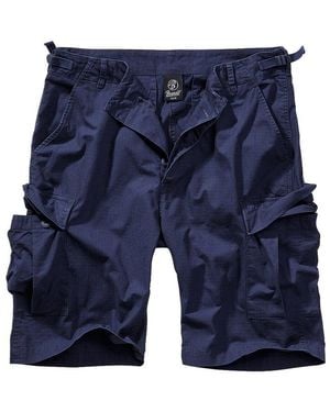 BRANDIT Cargohose Herren Bermuda Cargo Shorts Knielang Kurze Hose Short Sommer Ripstop - Blau
