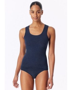 Schiesser Tanktop Personal Fit - Blau