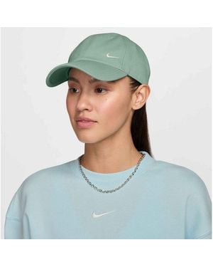 Nike Baseball Cap U Nk Club Cap U Cb Sm Swsh L Mittelhohe Baseball Cap, Mit Vorgebogenem Schirm, Aus Glattem Twill - Grün