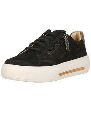 Clarks Hollyhock Zip Sneaker Mit Atmungsaktiver Eigenschaft - Schwarz