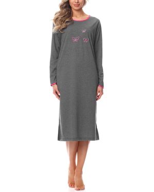 Merry Style Langarm Nachthemd 91LW1 (1-tlg) - Schwarz