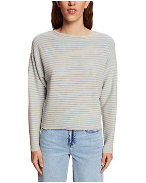 Esprit Longpullover Pullover ' - Grau