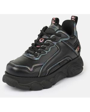 Buffalo Cld Chai Plateausneaker, Chunky Sneaker, Halbschuh, Schnürschuh Mit Logoschriftzug - Schwarz