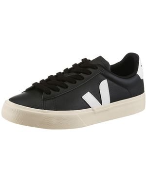 Veja Campo Sneaker Freizeitschuh, Halbschuh, Schnürschuh Mit Seitlichem V-Logo - Schwarz