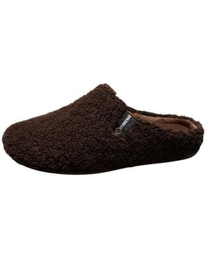Verbenas Pantoffel Homeslipper, Wohlfühlschuh, Hausschuh Mit Label - Schwarz
