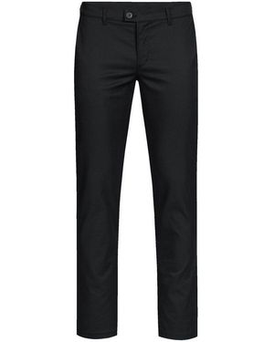 Greiff Anzughose Corporate Wear Casual Herren Chinohose Regular-Fit - Blau