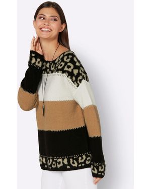 Creation L Strickpullover Pullover - Schwarz