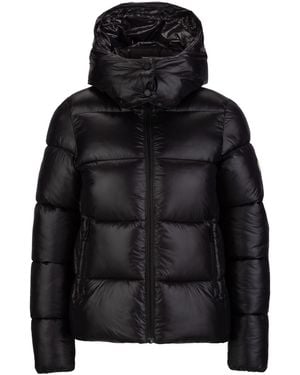 19V69 Italia by Versace Winterjacke GRAZIA Pufferjacke in Schwarz mit Kapuze und Reißverschluss (XS-XXL)