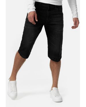 JEFF Indicode Jeansshorts Jaspar - Schwarz