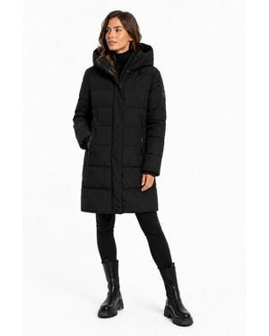 Sublevel Parka Damen Winter Jacke Mantel Parka Steppjacke Wintermantel Warm Outdoor - Schwarz