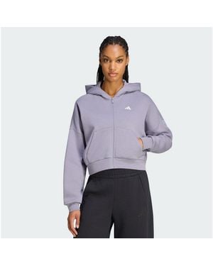 adidas Trainingsanzug 3-Streifen Studio Track Top, Kapuze (1-Tlg) - Schwarz