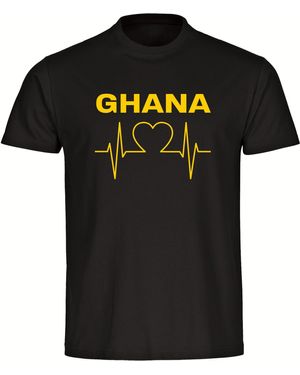 multifanshop T-Shirt Ghana - Schwarz