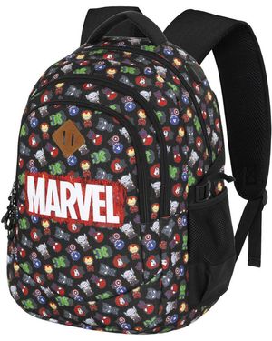 Marvel Kinderrucksack The Avengers Chibi-PLUS Running Kinder - Schwarz