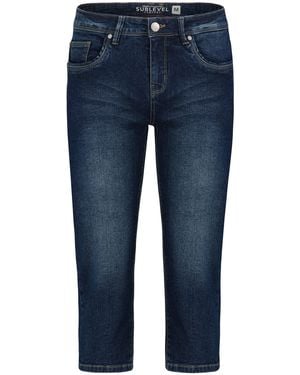 Sublevel Caprijeans Caprihose im 5-Pocket-Style Stretch-Denim, knielang - Blau