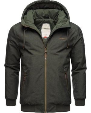 Ragwear Winterjacke Stewie Wasserdichte Herren Outdoorjacke Mit Großer Kapuze - Grün