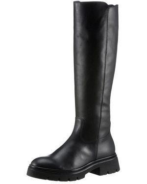 Gabor Stiefel, Blockabsatz, Langschaftstiefel - Schwarz