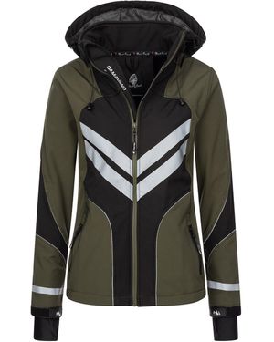 Rock Creek Softshelljacke Wanderjacke D-468 - Schwarz
