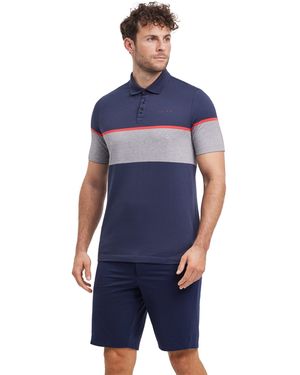 FALKE Poloshirt (-tlg., 1) mit Bio-Baumwolle - Blau