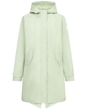 Derbe Blouson Friese Traveby Plain Damen Regenmantel - Grün
