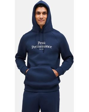 Peak Performance Kapuzensweatshirt M Original Hood - Blau