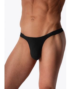 MANSTORE M2569 Tower Slip, Tanga, Mini String - Schwarz