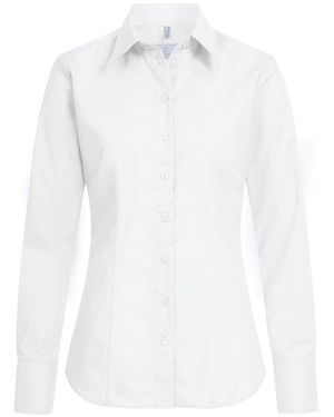Greiff Langarmbluse Corporate Bluse BASIC Regular-Fit Weiß