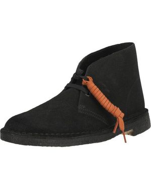 Clarks Desert Boot Schnürschuh Mit Mehrlagigem Ortholite-Fußbett - Schwarz