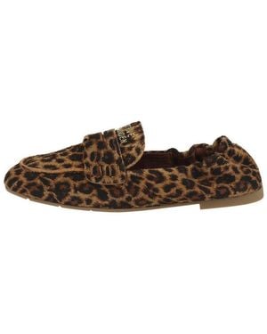 Steve Madden Newbury-A Damen Slipper Loafer, Mokkasin, Sommerschuhe, Halbschuhe, Schlupfschuhe - Braun