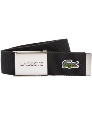 Lacoste Ledergü Gürtel Polyester - Schwarz