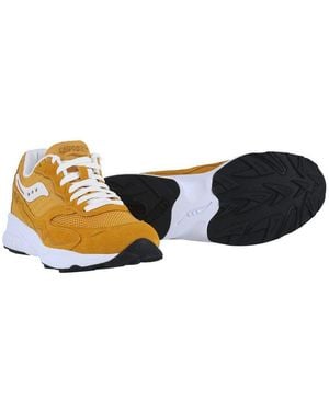 Saucony 3D Grid Hurricane Mustardgelb/ Herren Sneaker - Schwarz
