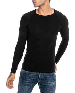 Redbridge Strickpullover mit strukturierten Details – Eleganz für stilvolle Auftritte - Schwarz