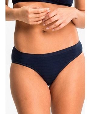 Speidel Bikinislip Cotton&More (2-St. 2Er Pack) Bequem, Elastisch, Modern, Weich, Basic, Baumwollmix - Blau