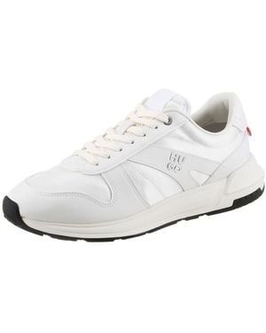 HUGO Go3 Sneaker Schnürschuh, Freizeitsneaker, Halbschuh Mit Profil - Weiß