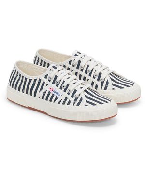 Superga 2750 Stripes Print Sneaker - Weiß