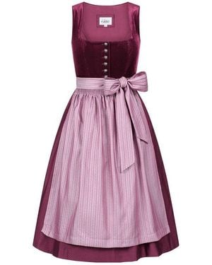 Nübler Dirndl Midi Dirndl Flamina - Lila