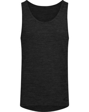 normani Unterhemd Herren Merino Unterhemd Yulara Funktionsunterhemd Sportunterhemd Tanktop 100% Merinowolle - Schwarz