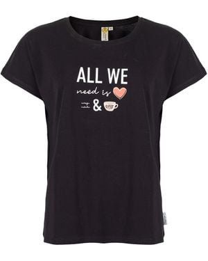 ROADSIGN australia T-Shirt Coffeelove (, -tlg., 1) mit Print & modernem Stil für jeden Tag - Schwarz