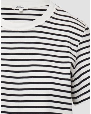 S.oliver Kurzarmshirt T-Shirt - Weiß