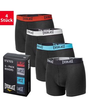 Everlast Boxershorts Unterhosen 4er Pack aus Baumwolle - Schwarz