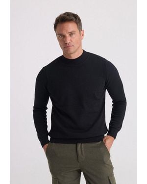 Felix Hardy Rollkragenpullover Pullover Mit Stehkragen - Blau