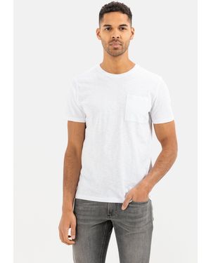 Camel Active T-Shirt aus Bio-Baumwolle - Weiß