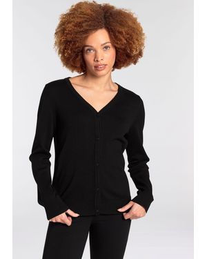 Flashlights Strickjacke kastige Form - Schwarz