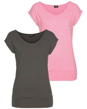 H.i.s. Funktionsshirt (Spar-Set, 2Er-Pack) Ärmellos, Figurfreundlicher Schnitt, Ideal Für Sport Und Wandern - Pink