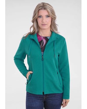 NAVIGAZIONE Sweatjacke mit Struktur - Grün