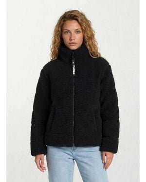trueprodigy Winterjacke Lean F Teddy-Jacke - Schwarz