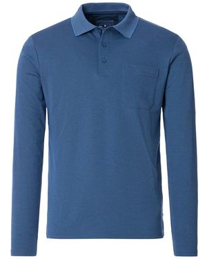 Redmond Langarm-Poloshirt - Blau