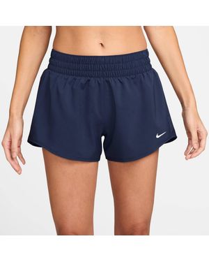 Nike Trainingsshorts DRI-FIT ONE WOMEN'S MID-RISE BRIEF-LINED SHORTS - Blau